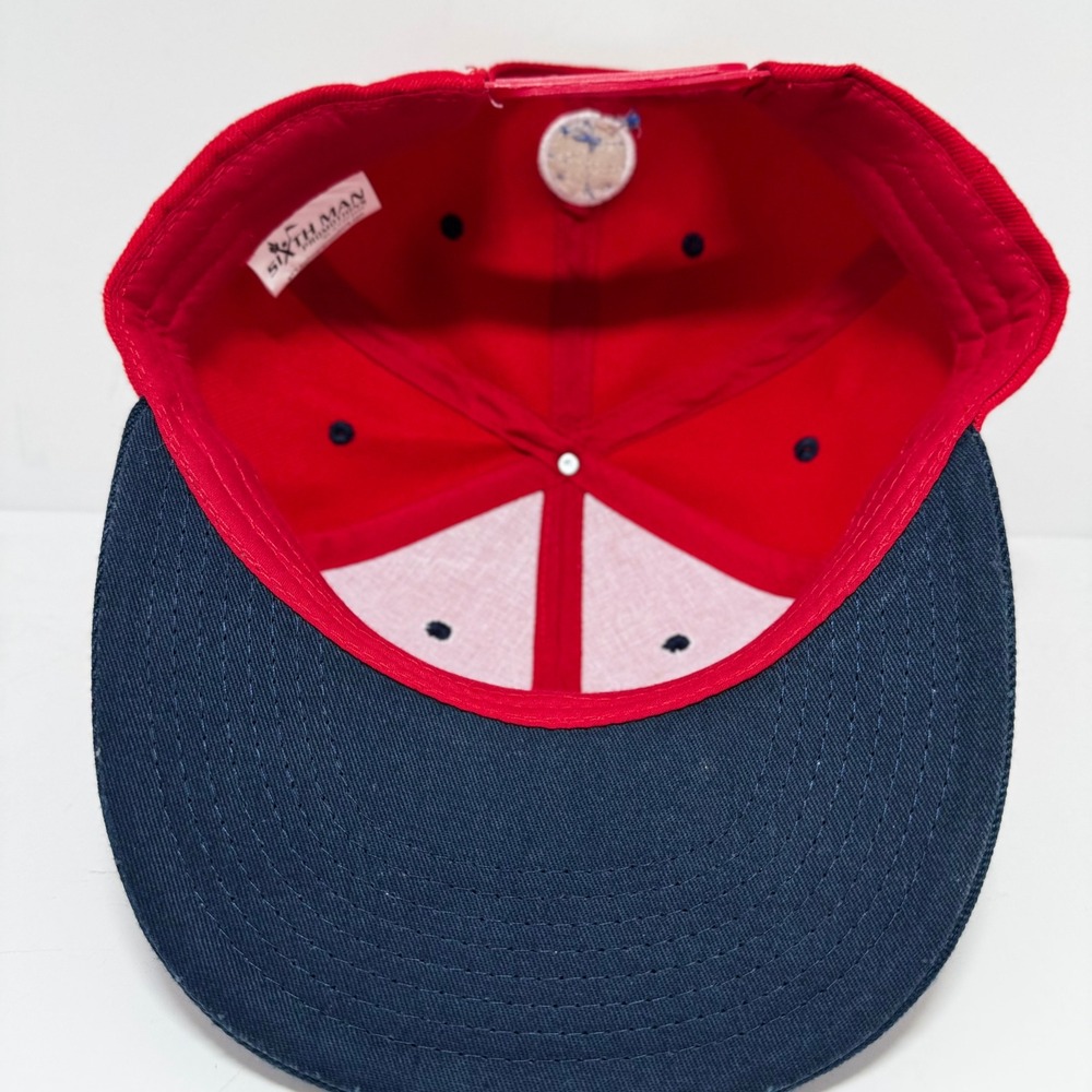 LA Angels Hat Red Navy Blue AAA Southern California Sixth Man Promotions - Picture 5 of 6